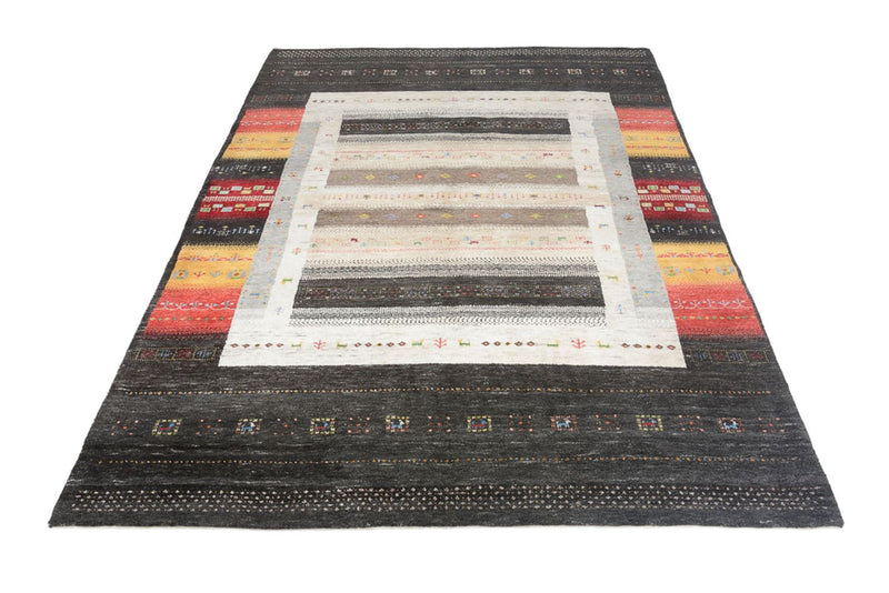Gabbeh Teppich - Loribaft Indus - 241 x 175 cm - mehrfarbig