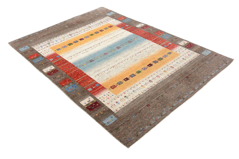 Gabbeh Teppich - Loribaft Indus - 203 x 146 cm - mehrfarbig