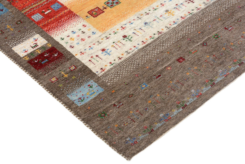 Gabbeh Teppich - Loribaft Indus - 203 x 146 cm - mehrfarbig