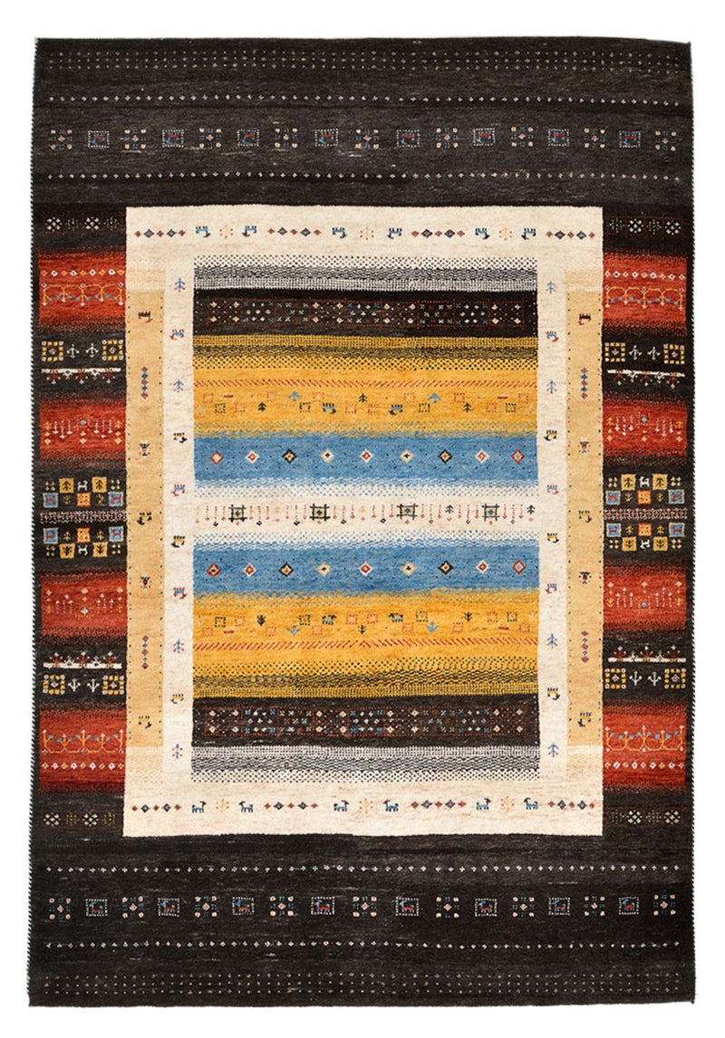 Gabbeh Teppich - Loribaft Indus - 212 x 143 cm - mehrfarbig