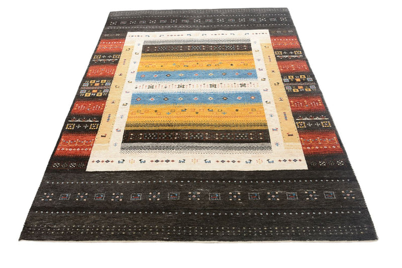 Gabbeh Teppich - Loribaft Indus - 212 x 143 cm - mehrfarbig