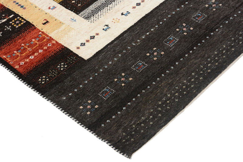 Gabbeh Teppich - Loribaft Indus - 212 x 143 cm - mehrfarbig
