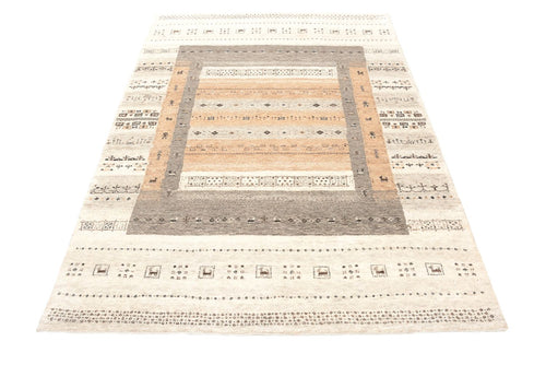 Gabbeh Teppich - Loribaft Indus - 201 x 140 cm - dunkelbeige