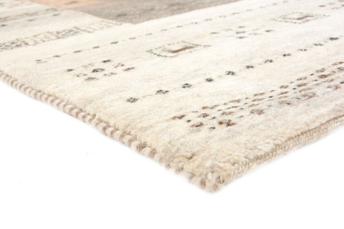 Gabbeh Teppich - Loribaft Indus - 201 x 140 cm - dunkelbeige