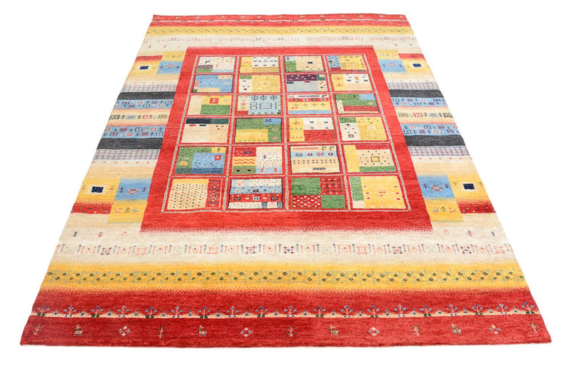 Gabbeh Teppich - Loribaft Indus - 236 x 169 cm - mehrfarbig