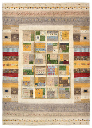Gabbeh Teppich - Loribaft Indus - 241 x 174 cm - mehrfarbig