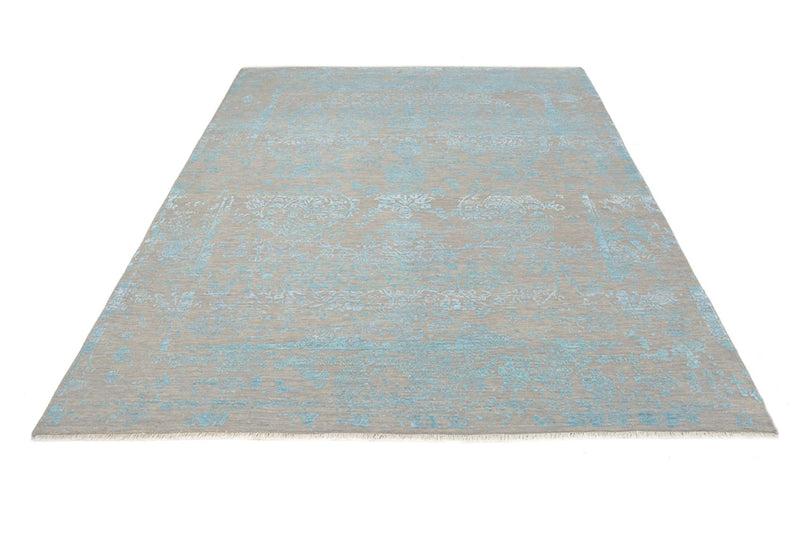 Designer Teppich - 401 x 307 cm - hellblau