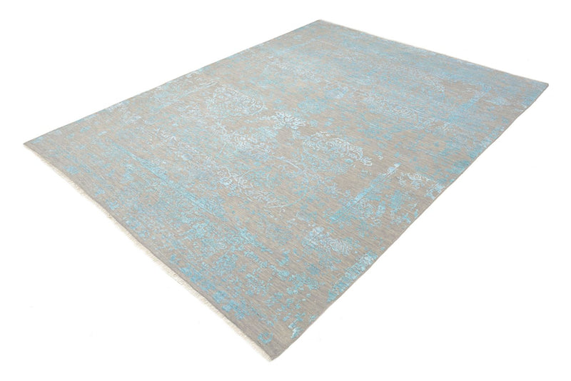 Designer Teppich - 401 x 307 cm - hellblau