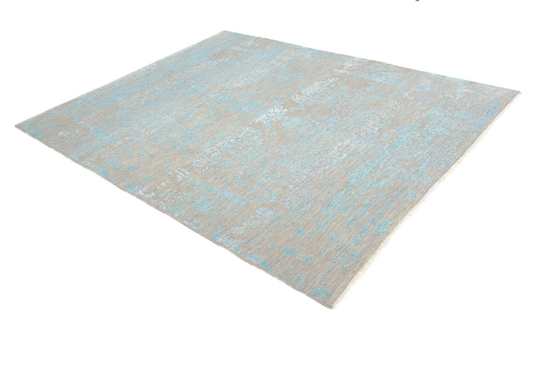 Designer Teppich - 401 x 307 cm - hellblau