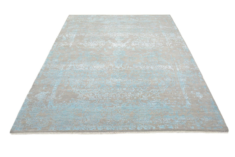 Designer Teppich - 401 x 307 cm - hellblau