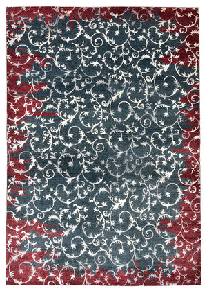 Designer Teppich - 242 x 171 cm - dunkelgrau