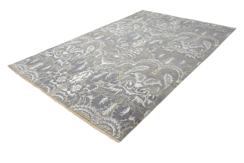 Designer Teppich - 304 x 205 cm - hellgrau