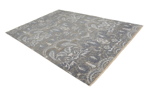 Designer Teppich - 304 x 205 cm - hellgrau