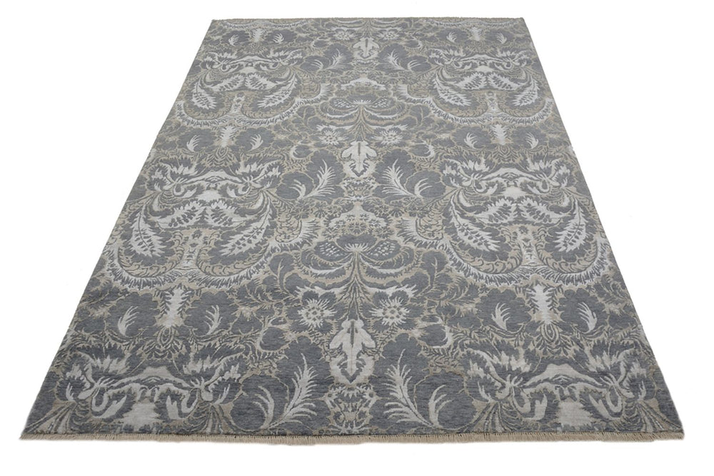 Designer Teppich - 304 x 205 cm - hellgrau