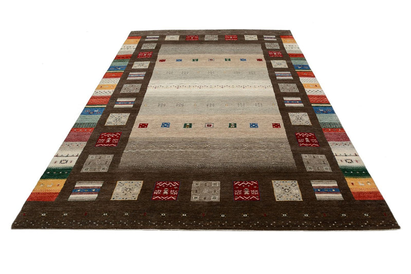 Gabbeh Teppich - Loribaft Indus - 308 x 203 cm - mehrfarbig