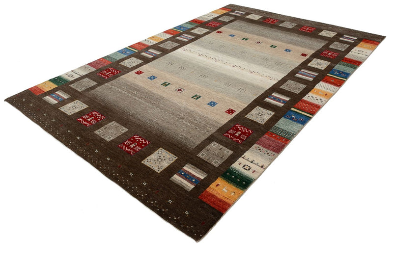 Gabbeh Teppich - Loribaft Indus - 308 x 203 cm - mehrfarbig