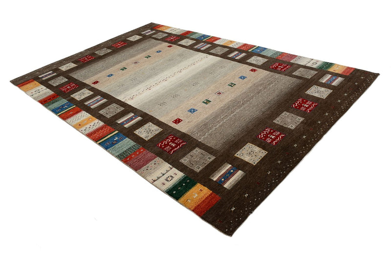 Gabbeh Teppich - Loribaft Indus - 308 x 203 cm - mehrfarbig