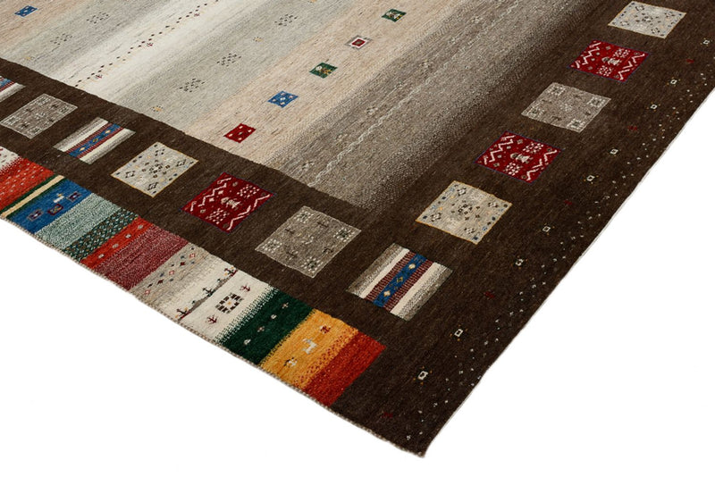 Gabbeh Teppich - Loribaft Indus - 308 x 203 cm - mehrfarbig
