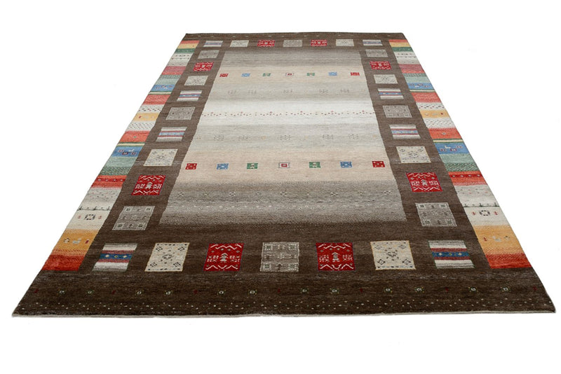 Gabbeh Teppich - Loribaft Indus - 308 x 203 cm - mehrfarbig