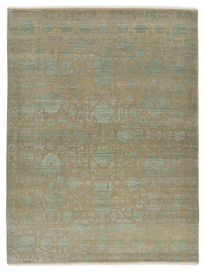 Designer Teppich - 326 x 248 cm - olivgrün