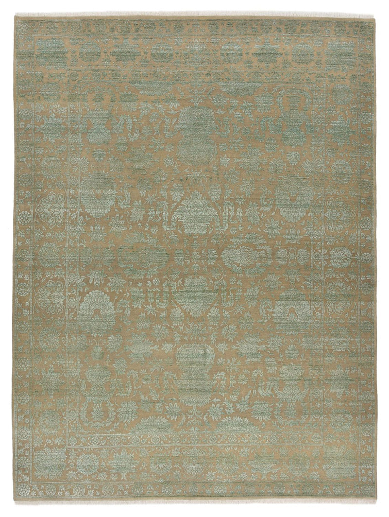 Designer Teppich - 326 x 248 cm - olivgrün