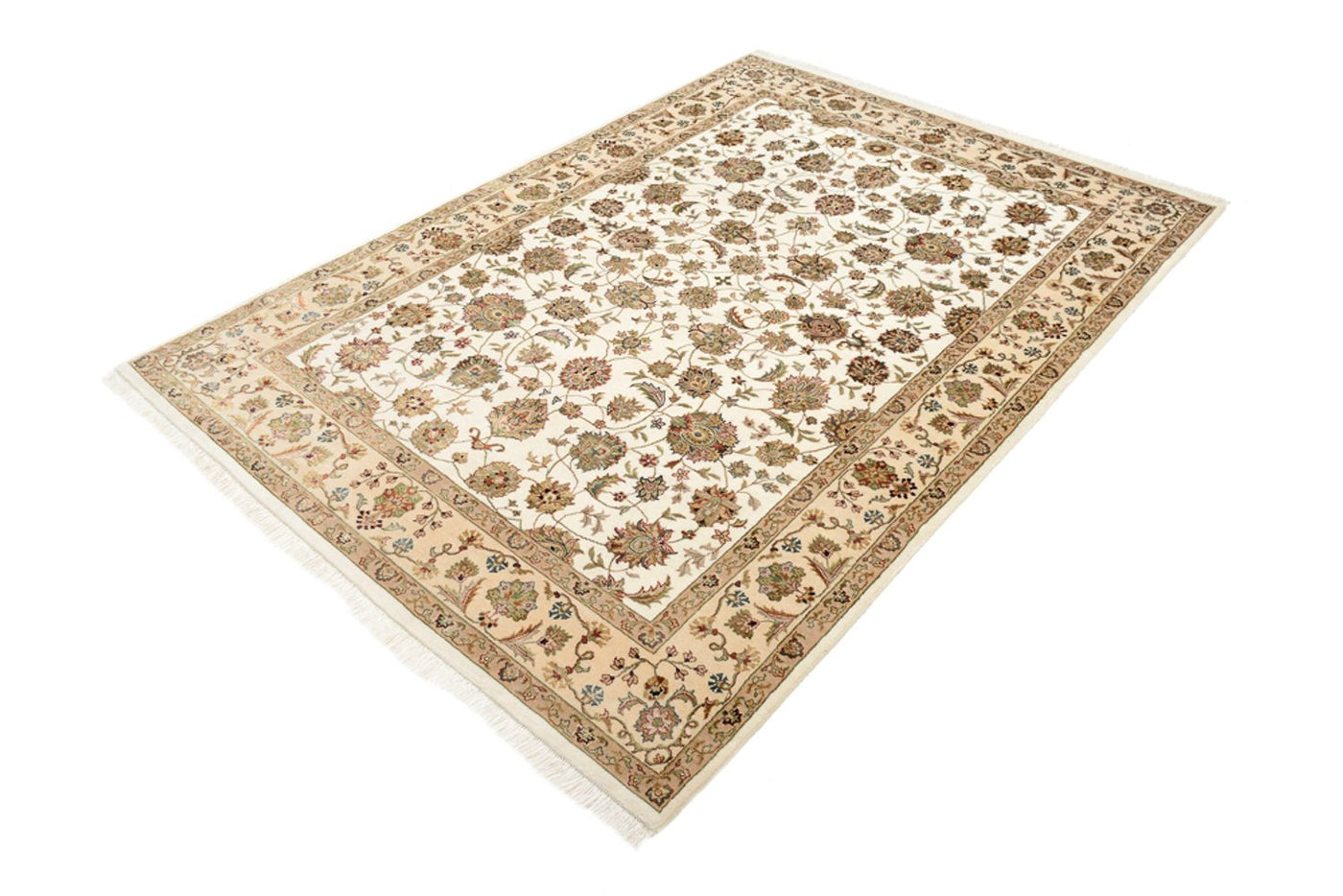Orientteppich - Täbriz - 210 x 153 cm - creme