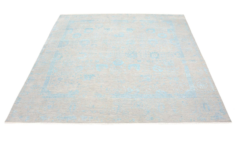Designer Teppich quadratisch  - 301 x 301 cm - hellblau