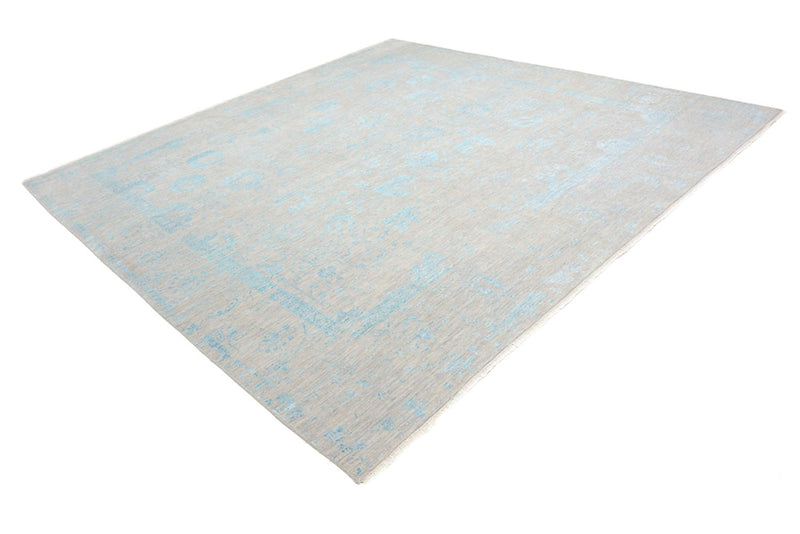 Designer Teppich quadratisch  - 301 x 301 cm - hellblau