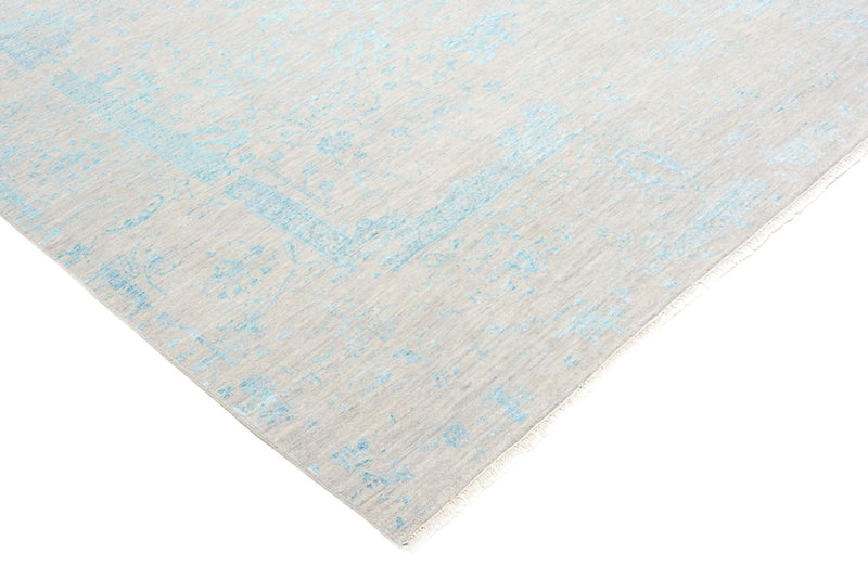 Designer Teppich quadratisch  - 301 x 301 cm - hellblau