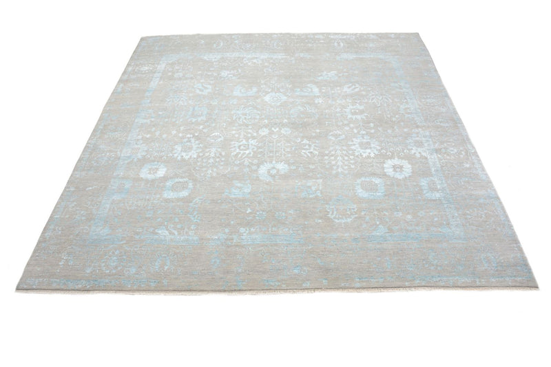 Designer Teppich quadratisch  - 301 x 301 cm - hellblau