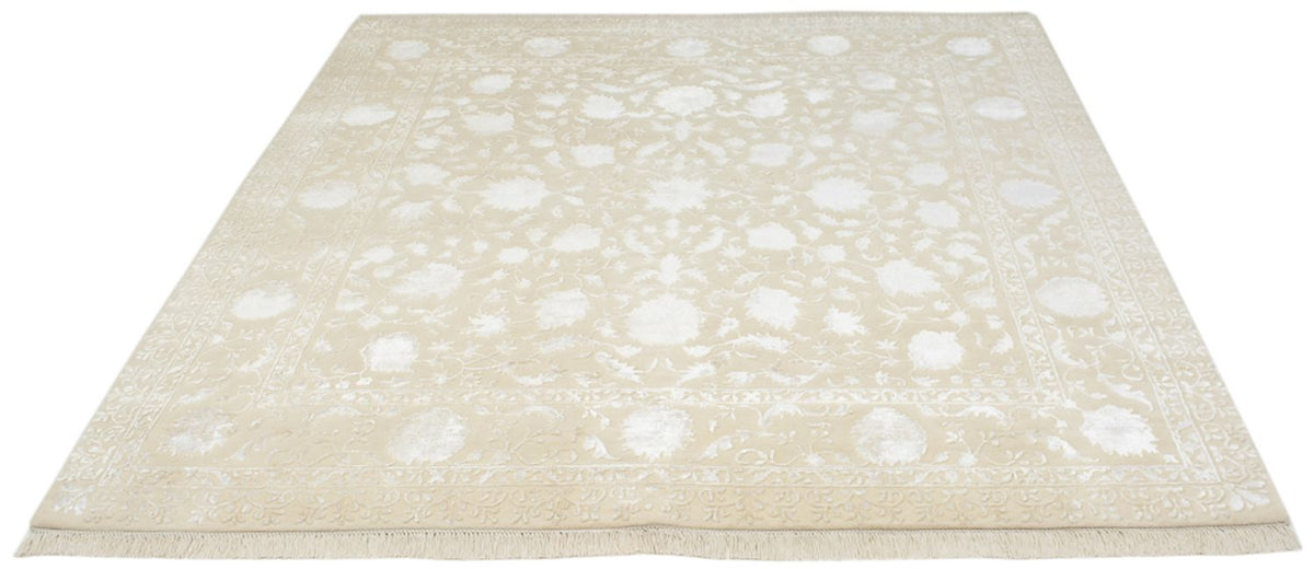 Orientteppich quadratisch  - 206 x 205 cm - hellbeige