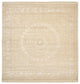 Orientteppich quadratisch  - 304 x 301 cm - dunkelbeige