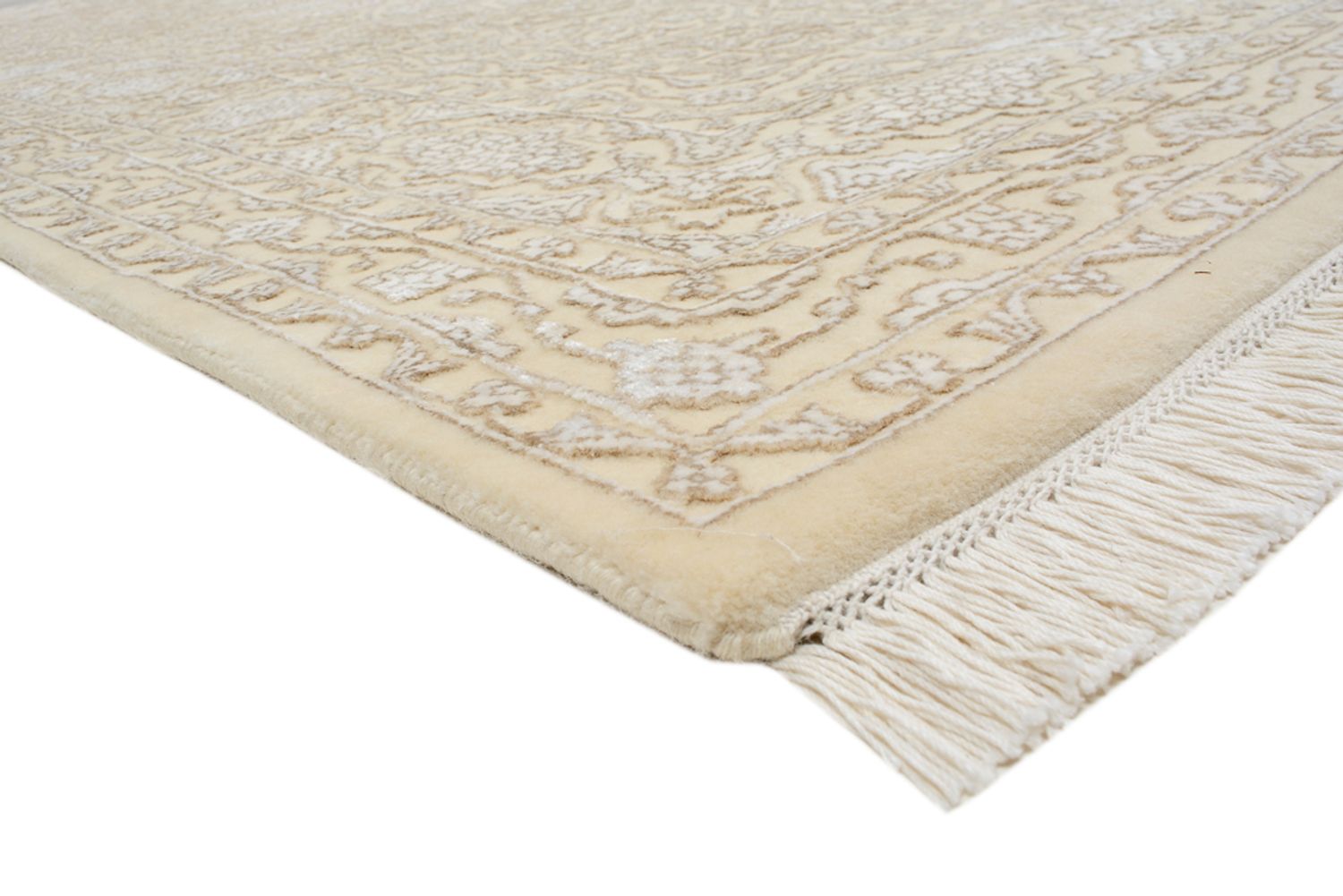 Orientteppich quadratisch  - 246 x 245 cm - dunkelbeige