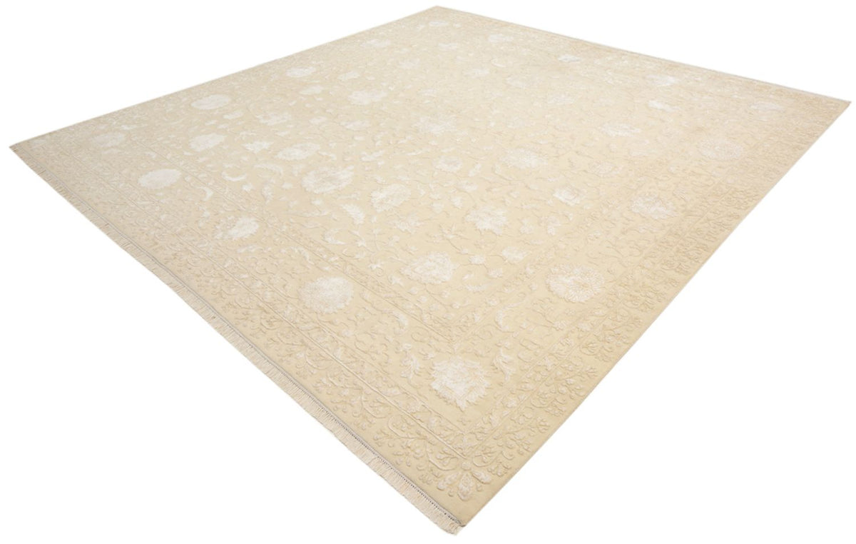 Orientteppich quadratisch  - 309 x 301 cm - hellbeige