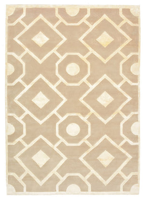Designer Teppich - 240 x 170 cm - dunkelbeige