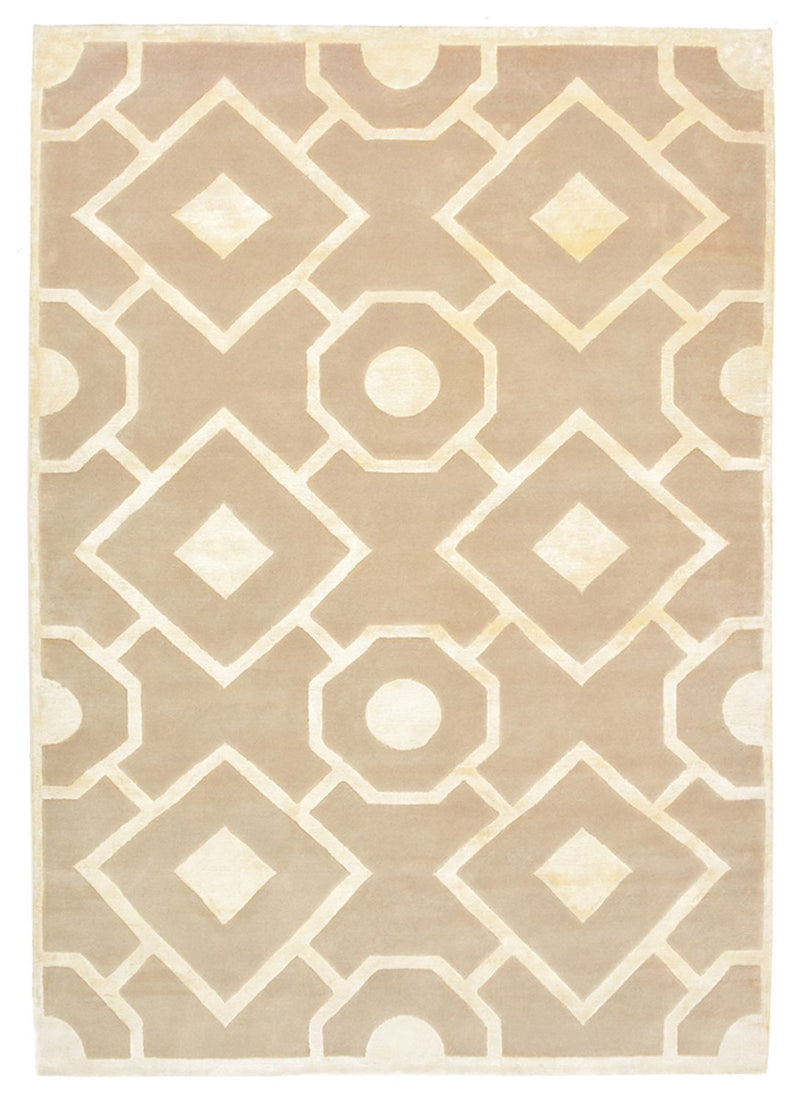 Designer Teppich - 240 x 170 cm - dunkelbeige