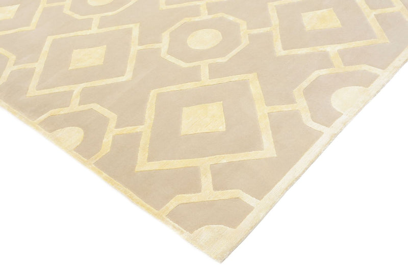 Designer Teppich - 240 x 170 cm - dunkelbeige