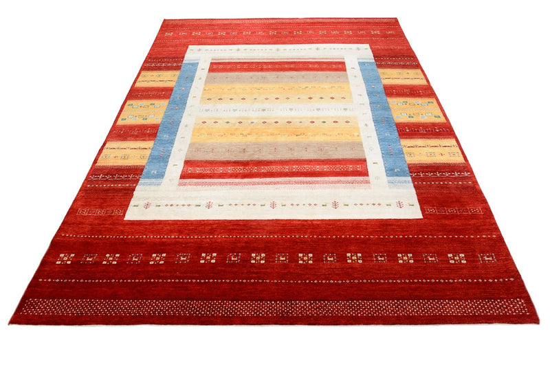 Gabbeh Teppich - Loribaft Indus quadratisch  - 251 x 248 cm - mehrfarbig