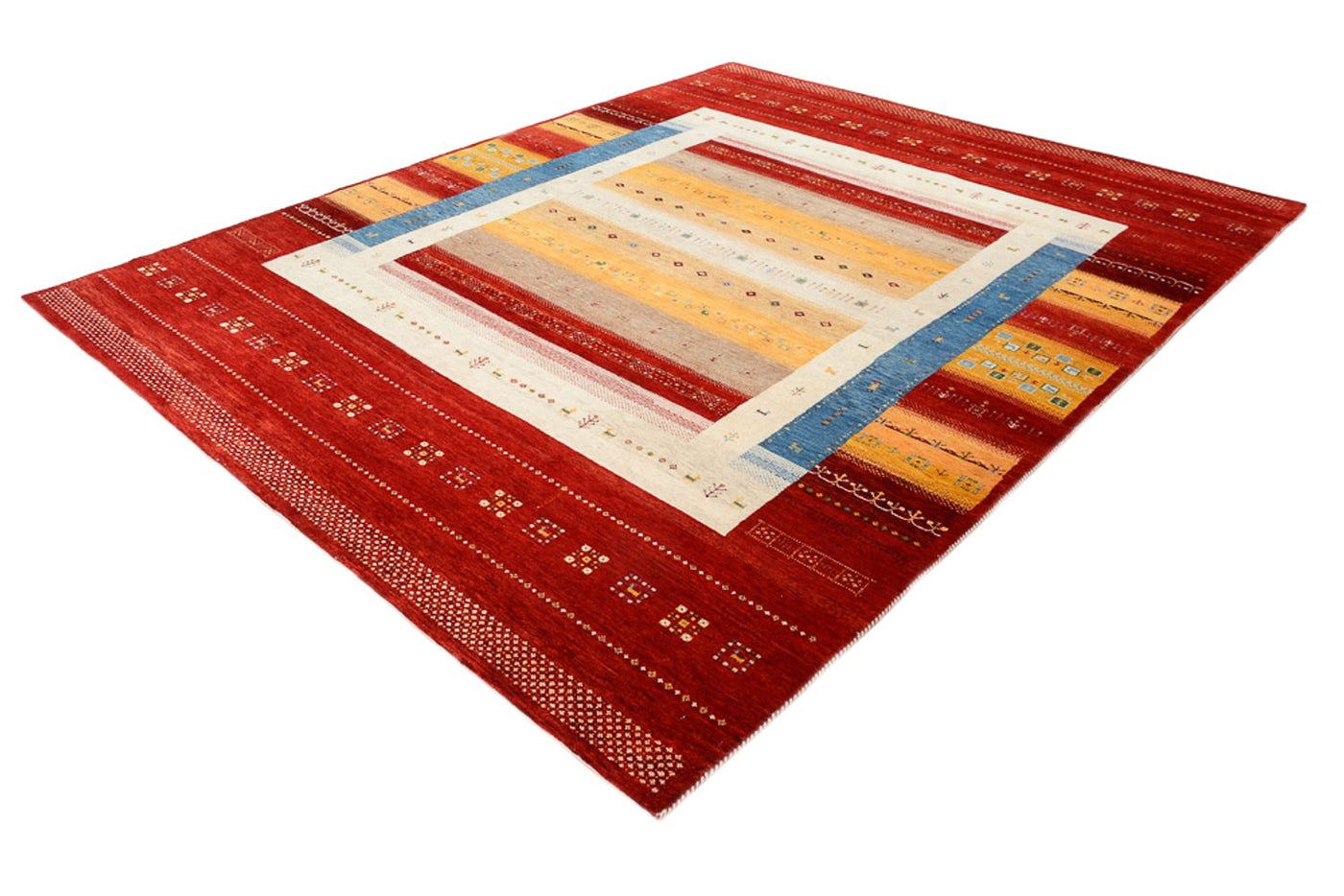 Gabbeh Teppich - Loribaft Indus - 244 x 173 cm - mehrfarbig