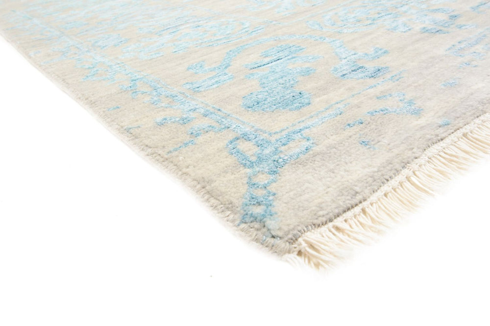 Designer Teppich quadratisch  - 309 x 301 cm - hellblau
