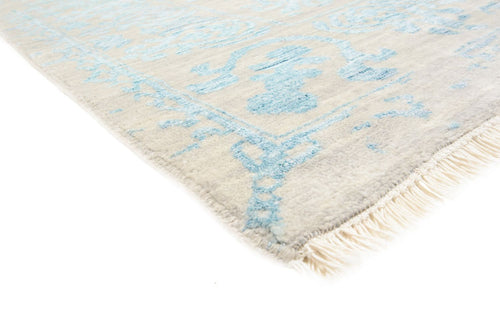 Designer Teppich quadratisch  - 309 x 301 cm - hellblau