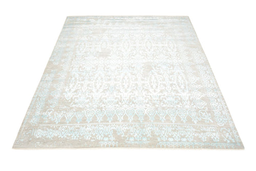 Designer Teppich quadratisch  - 309 x 301 cm - hellblau