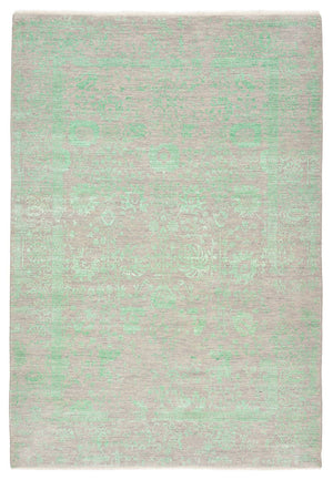 Designer Teppich - 244 x 171 cm - hellgrün