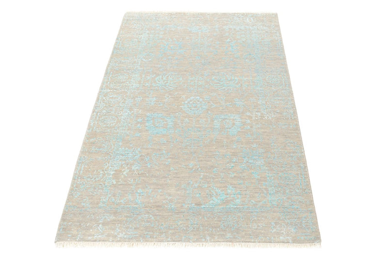 Designer Teppich - 154 x 101 cm - hellbeige