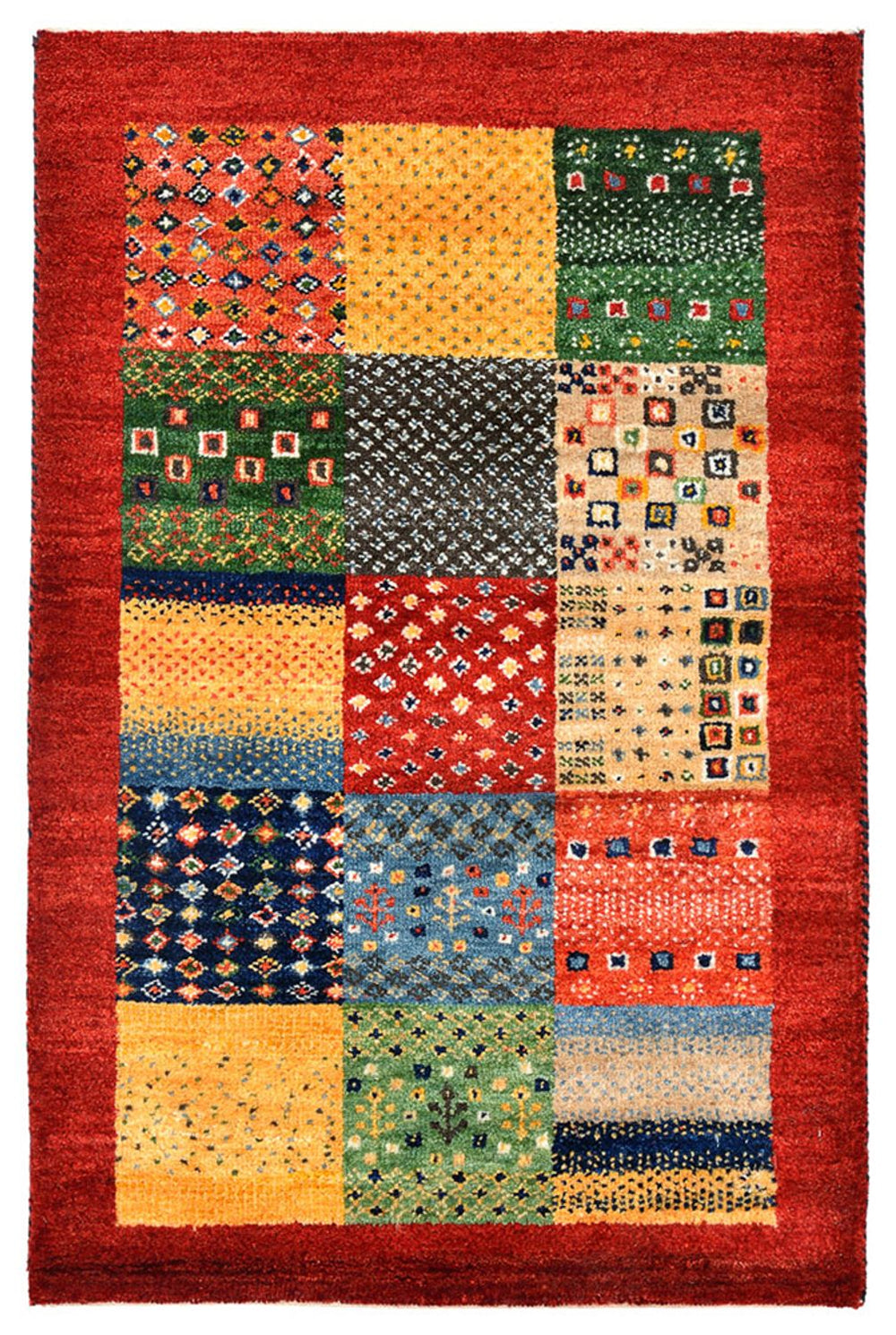 Gabbeh Teppich - Loribaft Indus - 89 x 64 cm - mehrfarbig