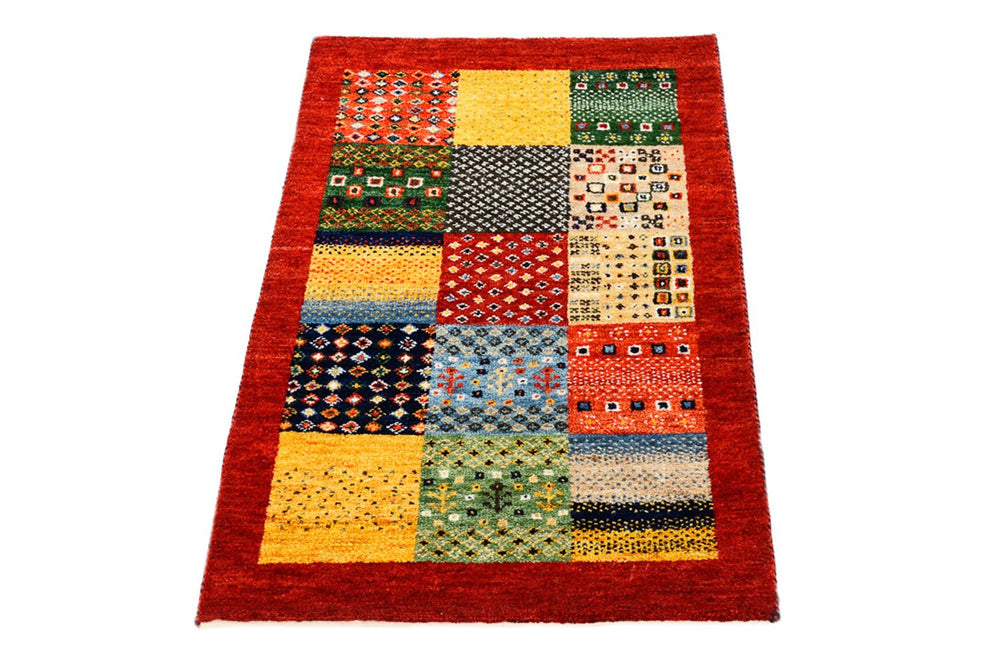 Gabbeh Teppich - Loribaft Indus - 89 x 64 cm - mehrfarbig
