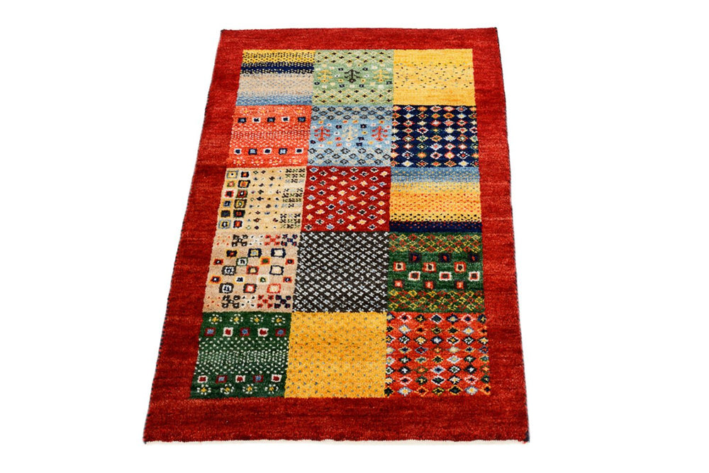 Gabbeh Teppich - Loribaft Indus - 89 x 64 cm - mehrfarbig