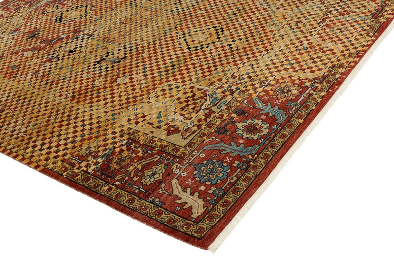 Designer Teppich - 299 x 242 cm - gold