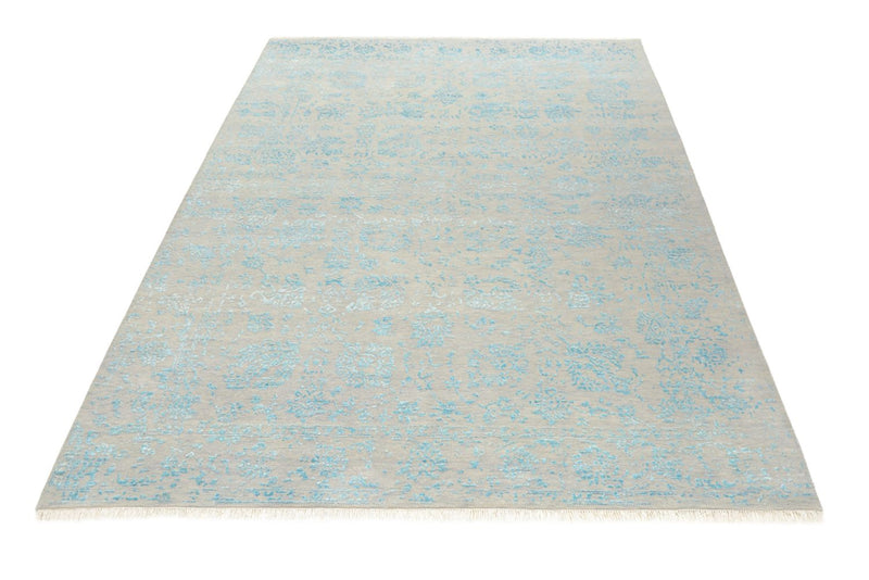 Designer Teppich - 181 x 122 cm - hellgrau