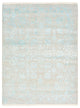 Designer Teppich - 194 x 149 cm - hellgrau